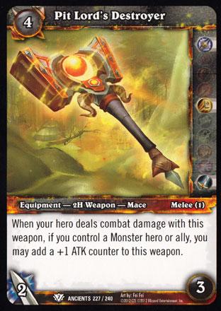 World of Warcraft TCG | Pit Lord's Destroyer - War of the Ancients 227/240 | The Nerd Merchant