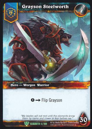 World of Warcraft TCG | Grayson Steelworth - War of the Elements 4/220 | The Nerd Merchant