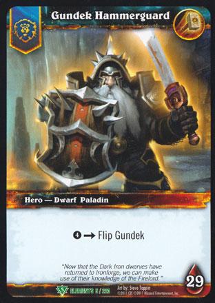 World of Warcraft TCG | Gundek Hammerguard - War of the Elements 5/220 | The Nerd Merchant