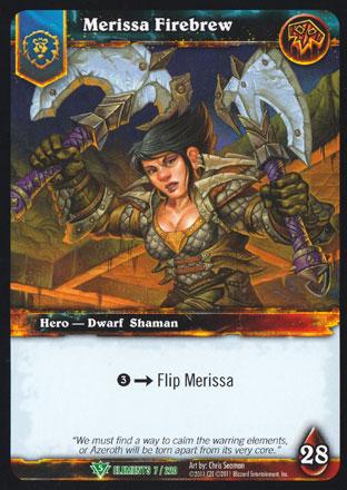 World of Warcraft TCG | Merissa Firebrew - War of the Elements 7/220 | The Nerd Merchant