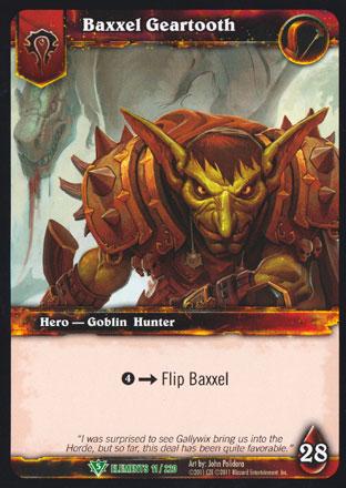 World of Warcraft TCG | Baxxel Geartooth - War of the Elements 11/220 | The Nerd Merchant