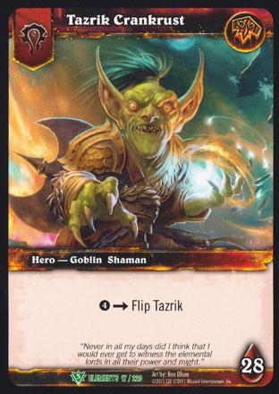 World of Warcraft TCG | Tazrik Crankrust - War of the Elements 17/220 | The Nerd Merchant