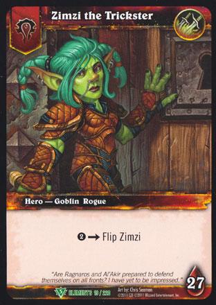 World of Warcraft TCG | Zimzi the Trickster - War of the Elements 19/220 | The Nerd Merchant