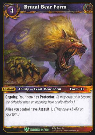 World of Warcraft TCG | Brutal Bear Form - War of the Elements 31/220 | The Nerd Merchant