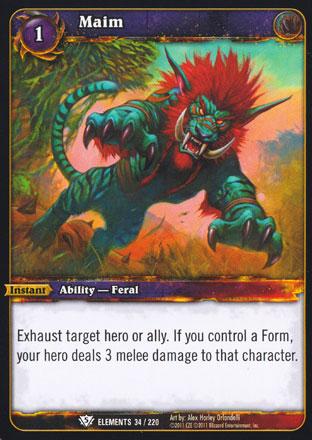 World of Warcraft TCG | Maim - War of the Elements 34/220 | The Nerd Merchant