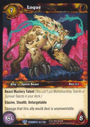 World of Warcraft TCG | Loque - War of the Elements -4/220 | The Nerd Merchant