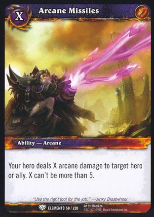 World of Warcraft TCG | Arcane Missiles - War of the Elements 50/220 | The Nerd Merchant