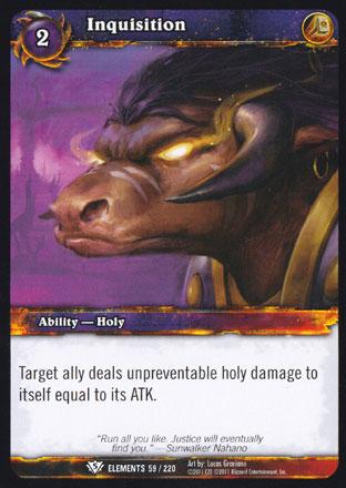World of Warcraft TCG | Inquisition - War of the Elements 59/220 | The Nerd Merchant