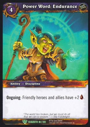 World of Warcraft TCG | Power Word: Endurance - War of the Elements 69/220 | The Nerd Merchant