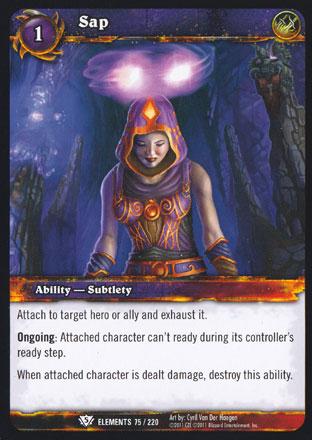 World of Warcraft TCG | Sap - War of the Elements 75/220 | The Nerd Merchant