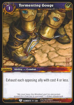 World of Warcraft TCG | Tormenting Gouge - War of the Elements 77/220 | The Nerd Merchant