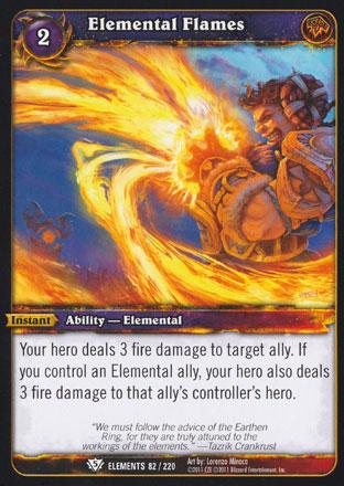 World of Warcraft TCG | Elemental Flames - War of the Elements 82/220 | The Nerd Merchant