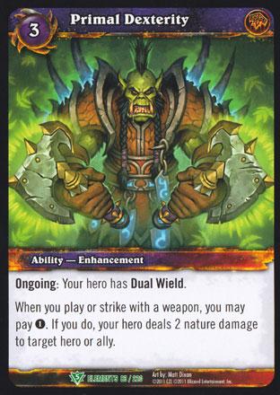 World of Warcraft TCG | Primal Dexterity - War of the Elements 83/220 | The Nerd Merchant