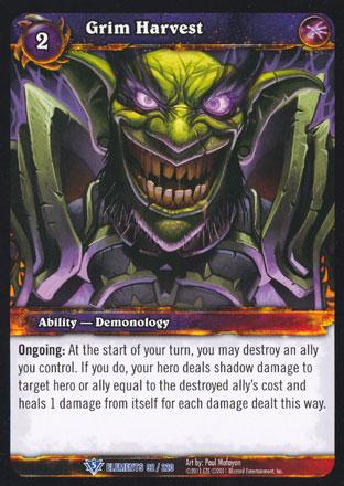 World of Warcraft TCG | Grim Harvest - War of the Elements -9/220 | The Nerd Merchant