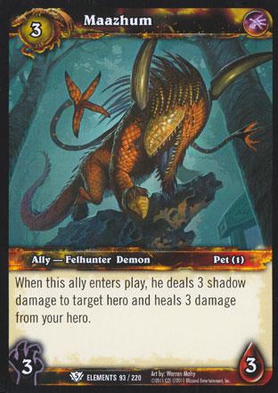 World of Warcraft TCG | Maazhum - War of the Elements 93/220 | The Nerd Merchant