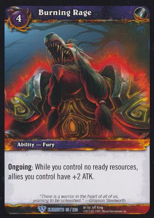 World of Warcraft TCG | Burning Rage - War of the Elements -9/220 | The Nerd Merchant