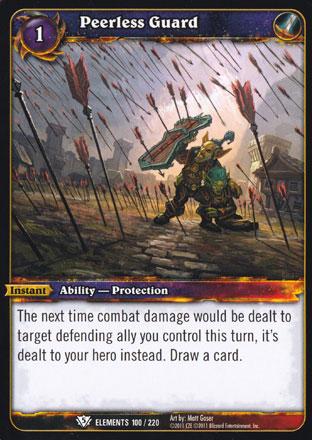 World of Warcraft TCG | Peerless Guard - War of the Elements 100/220 | The Nerd Merchant