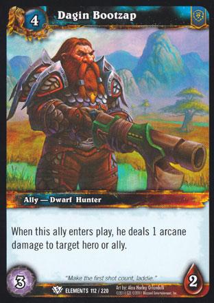 World of Warcraft TCG | Dagin Bootzap - War of the Elements 112/220 | The Nerd Merchant