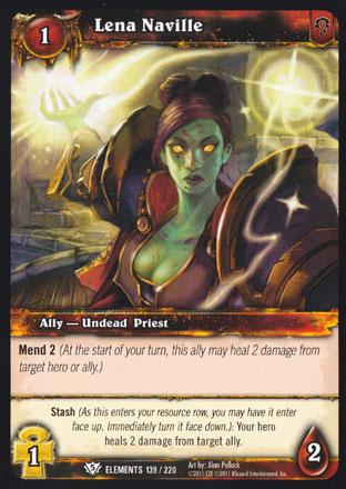 World of Warcraft TCG | Lena Naville - War of the Elements 139/220 | The Nerd Merchant