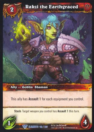 World of Warcraft TCG | Rakzi the Earthgraced - War of the Elements -14/220 | The Nerd Merchant