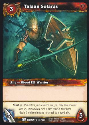 World of Warcraft TCG | Talaan Solaras - War of the Elements 146/220 | The Nerd Merchant