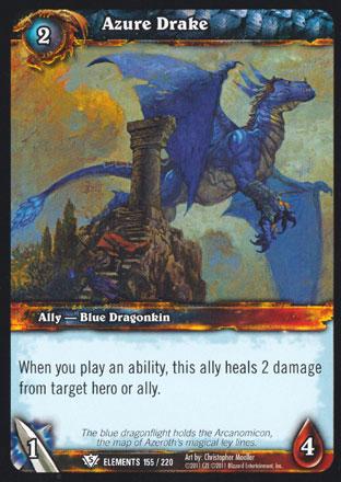 World of Warcraft TCG | Azure Drake - War of the Elements 155/220 | The Nerd Merchant