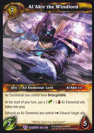 World of Warcraft TCG | Al'Akir the Windlord - War of the Elements -16/220 | The Nerd Merchant