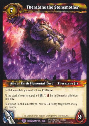 World of Warcraft TCG | Therazane the Stonemother - War of the Elements -17/220 | The Nerd Merchant