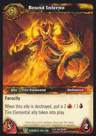 World of Warcraft TCG | Bound Inferno - War of the Elements 172/220 | The Nerd Merchant