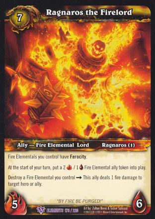 World of Warcraft TCG | Ragnaros the Firelord - War of the Elements -17/220 | The Nerd Merchant