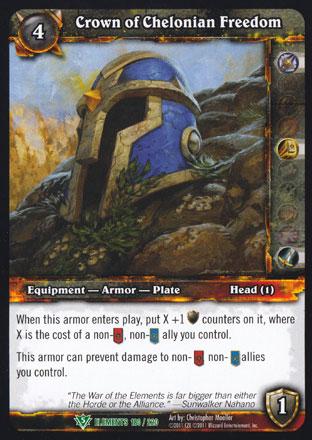 World of Warcraft TCG | Crown of Chelonian Freedom - War of the Elements 180/220 | The Nerd Merchant