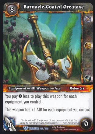 World of Warcraft TCG | Barnacle Coated Greataxe - War of the Elements -19/220 | The Nerd Merchant