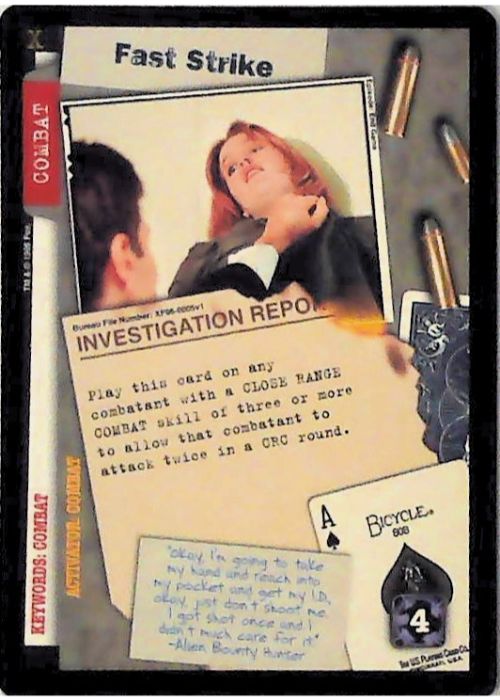 X-Files CCG | Fast Strike XF96-0005v1  | The Nerd Merchant