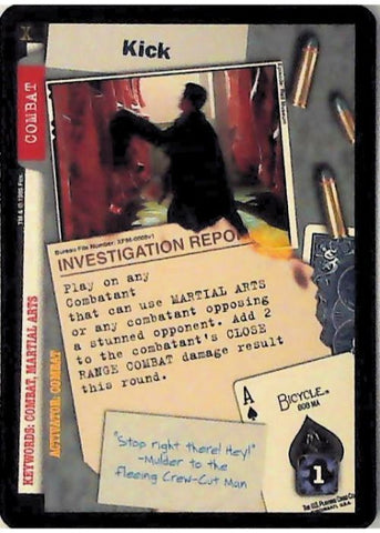 X-Files CCG | Kick XF96-0008v1  | The Nerd Merchant