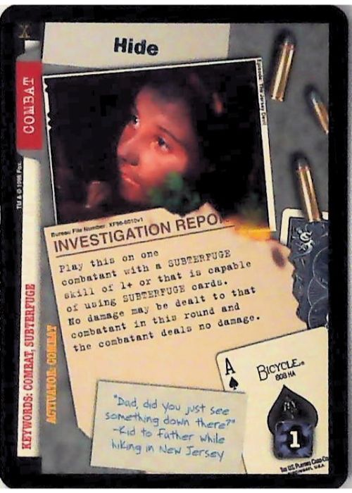 X-Files CCG | Hide XF96-0010v1  | The Nerd Merchant
