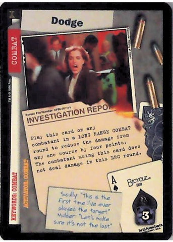 X-Files CCG | Dodge XF96-0011v1  | The Nerd Merchant