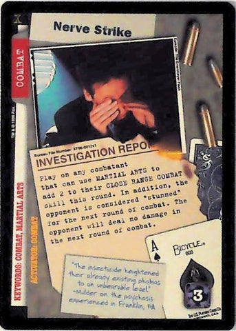 X-Files CCG | Nerve Strike XF96-0012v1  | The Nerd Merchant