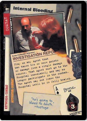 X-Files CCG | Internal Bleeding XF96-0024v1  | The Nerd Merchant