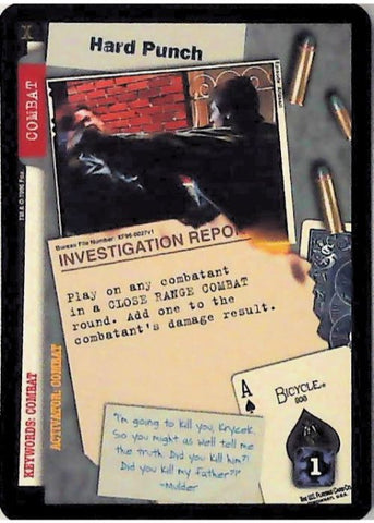 X-Files CCG | Hard Punch XF96-0027v1  | The Nerd Merchant