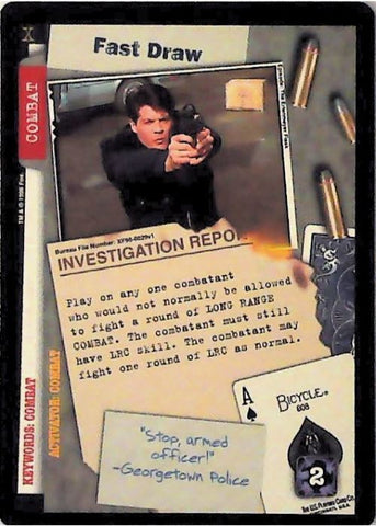 X-Files CCG | Fast Draw XF96-0029v1  | The Nerd Merchant