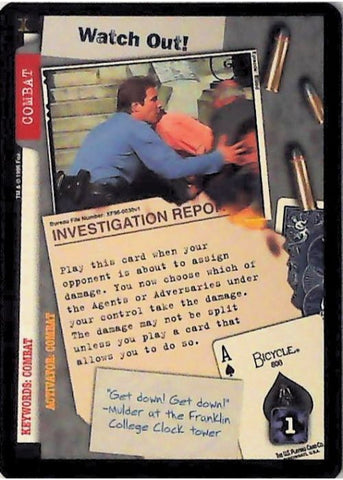 X-Files CCG | Watch Out! XF96-0030v1  | The Nerd Merchant