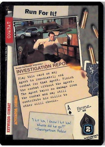 X-Files CCG | Run For It! XF96-0034v1  | The Nerd Merchant