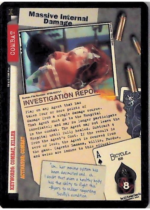 X-Files CCG | Massive Internal Damage XF96-0037v1  | The Nerd Merchant
