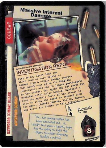 X-Files CCG | Massive Internal Damage XF96-0037v1  | The Nerd Merchant