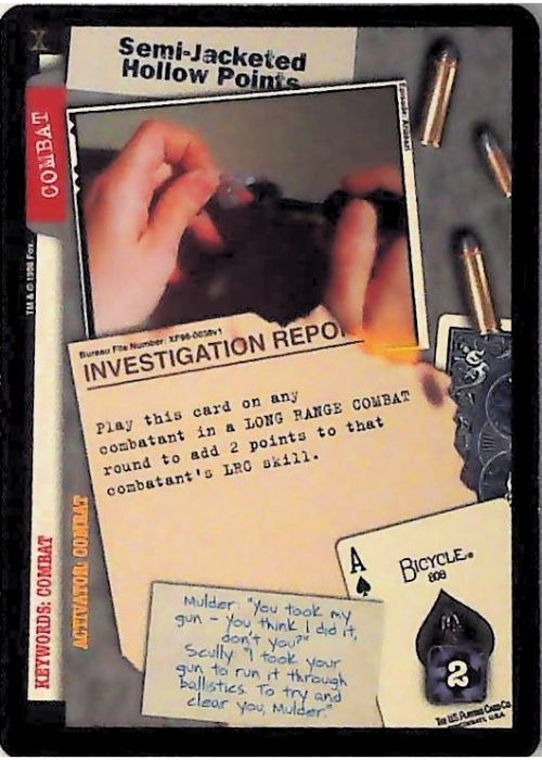 X-Files CCG | Semi-Jacketed Hollow Points XF96-0038v1  | The Nerd Merchant
