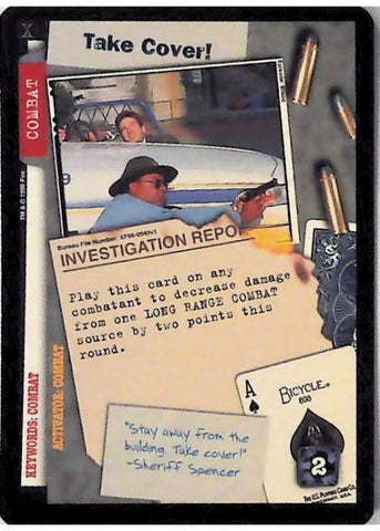 X-Files CCG | Take Cover! XF96-0040v1  | The Nerd Merchant