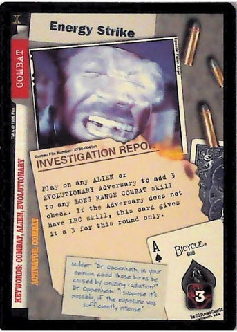 X-Files CCG | Energy Strike XF96-0041v1  | The Nerd Merchant