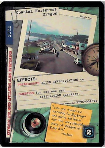 X-Files CCG | Coastal Northwest Oregon XF96-0046v1  | The Nerd Merchant