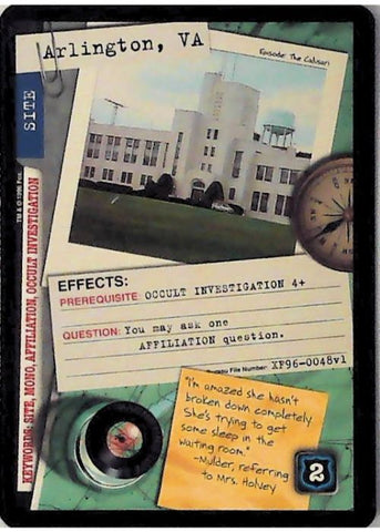 X-Files CCG | Arlington, VA. XF96-0048v1  | The Nerd Merchant