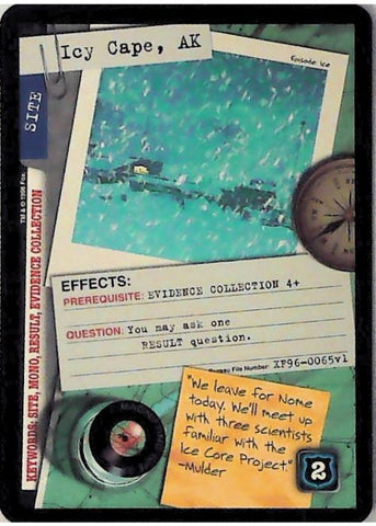 X-Files CCG | Icy Cape, Alaska XF96-0065v1  | The Nerd Merchant